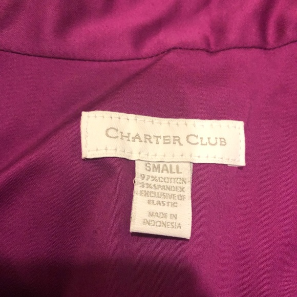 Purple Charter Club Women’s Jacket - Picture 4 of 5